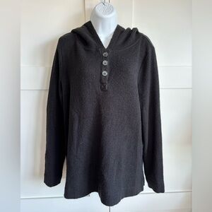 LOFT Hooded Black Sweater